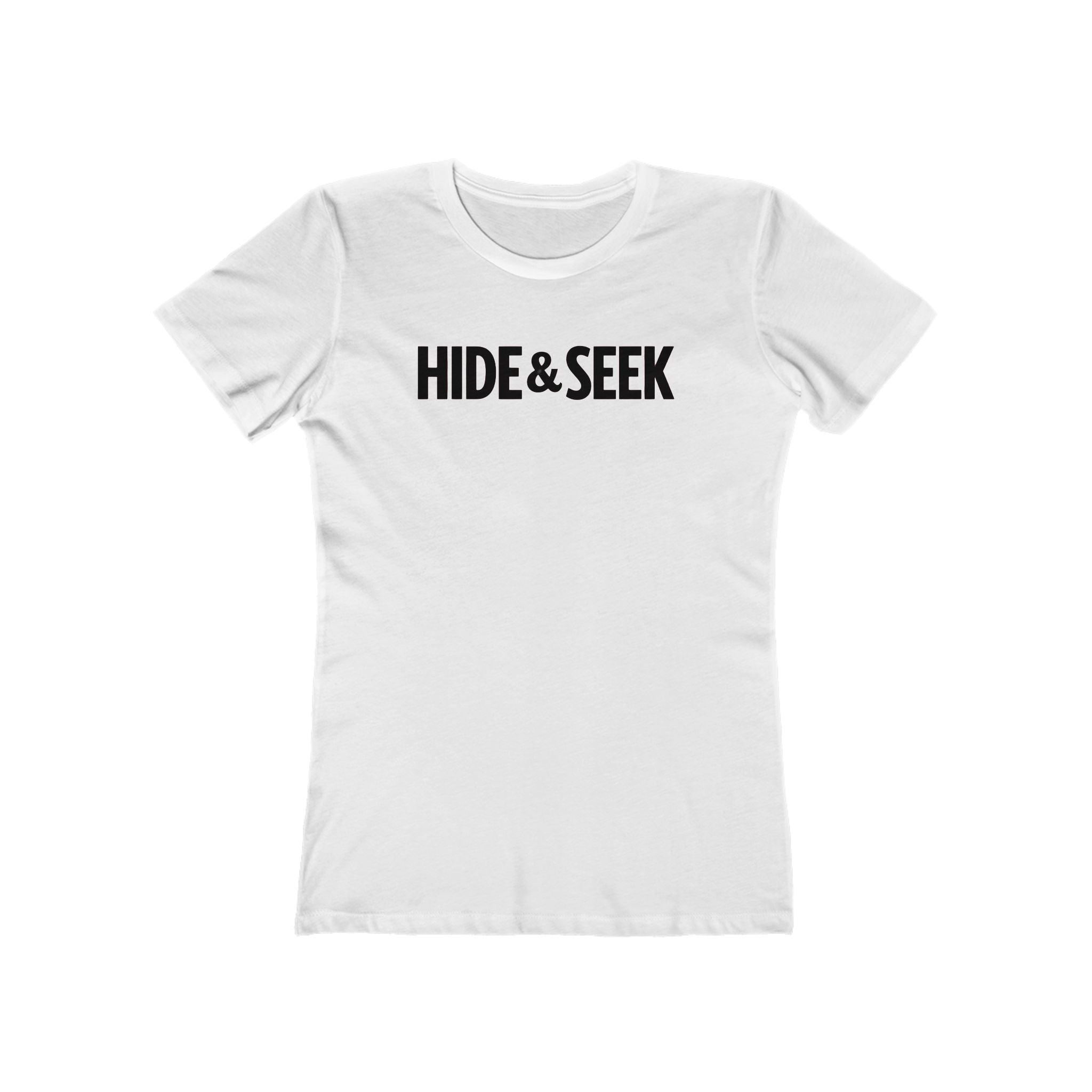 HS: Hide & Seek Original Graphic Tee — Women’s Boyfriend Fit Streetwear Shirt