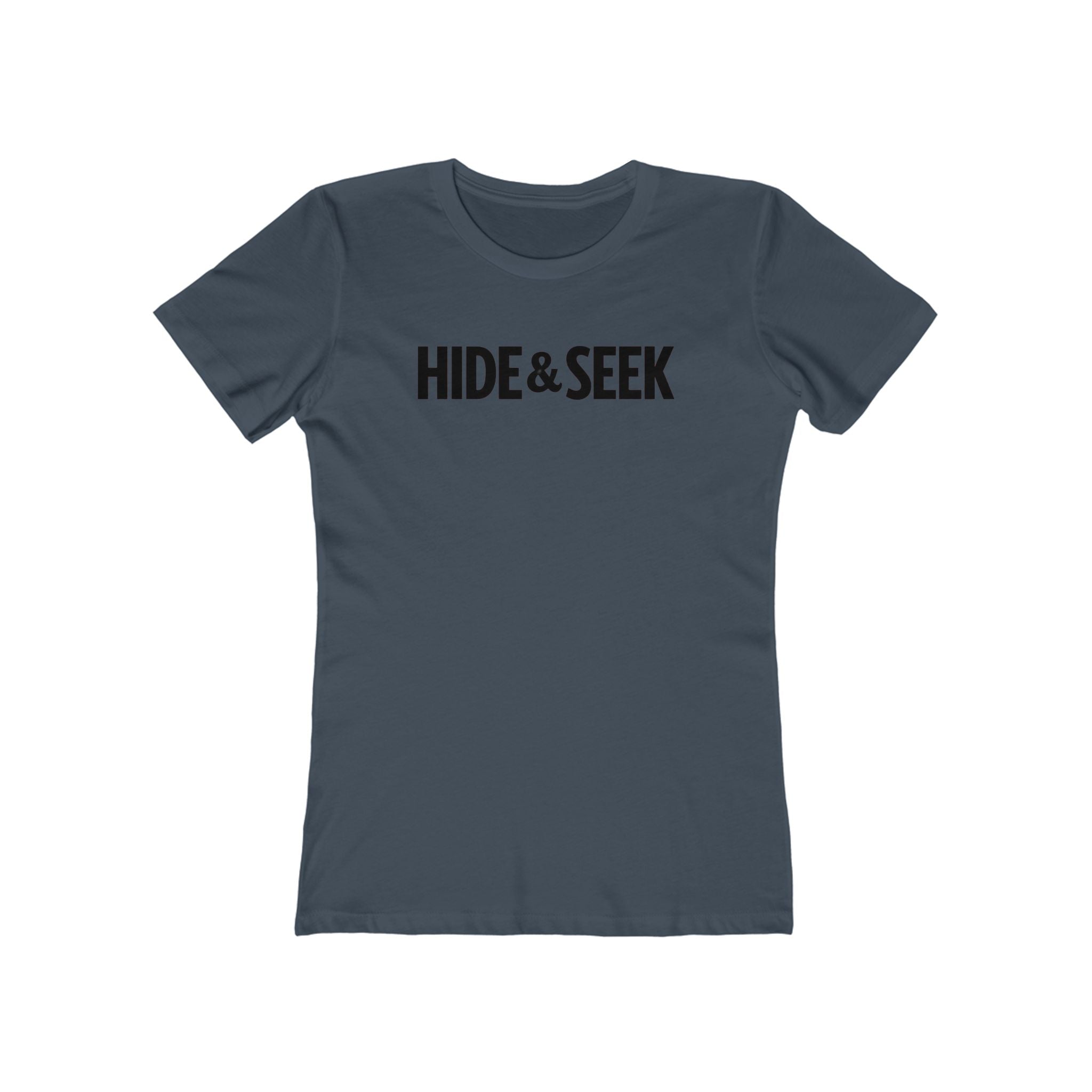 HS: Hide & Seek Original Graphic Tee — Women’s Boyfriend Fit Streetwear Shirt