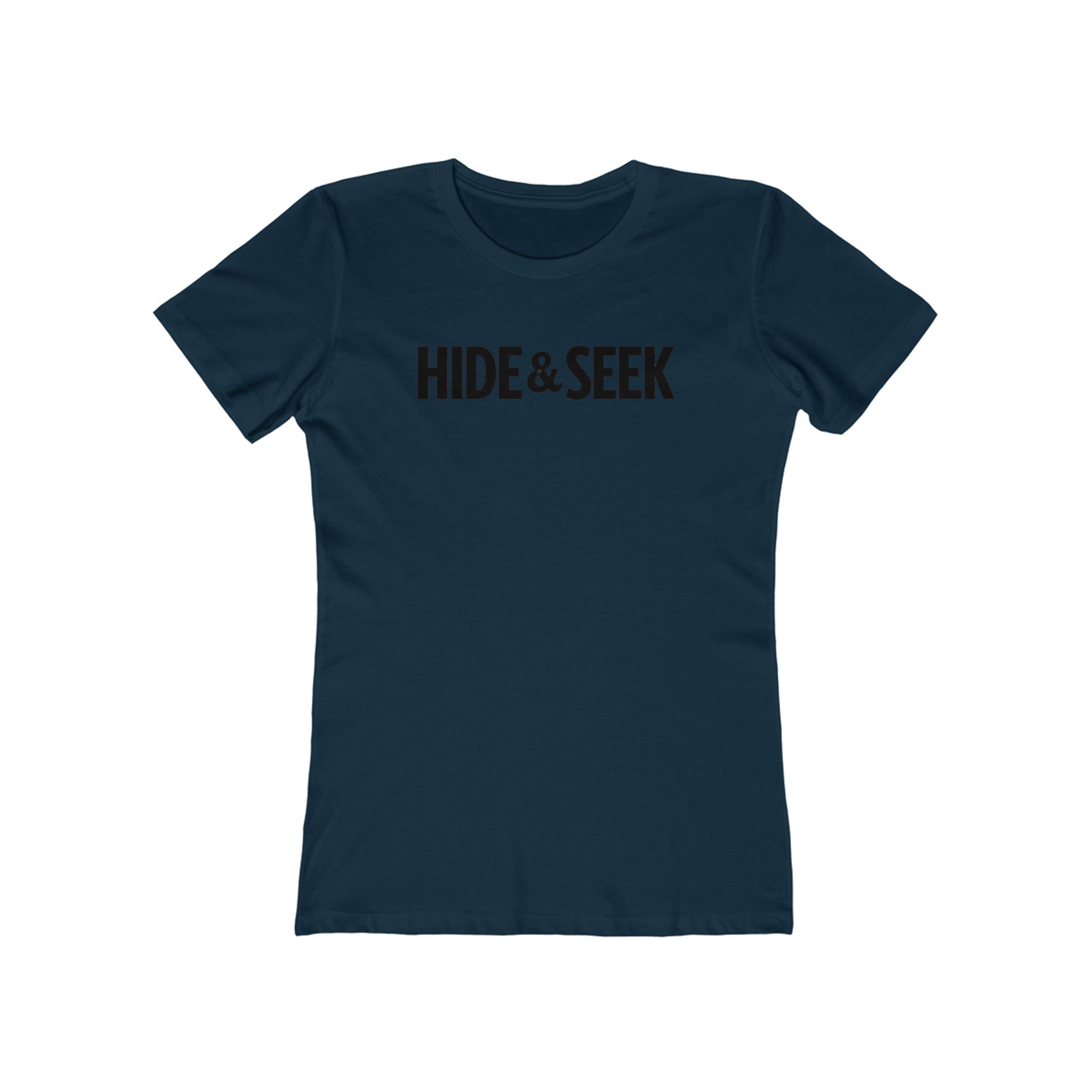 HS: Hide & Seek Original Graphic Tee — Women’s Boyfriend Fit Streetwear Shirt
