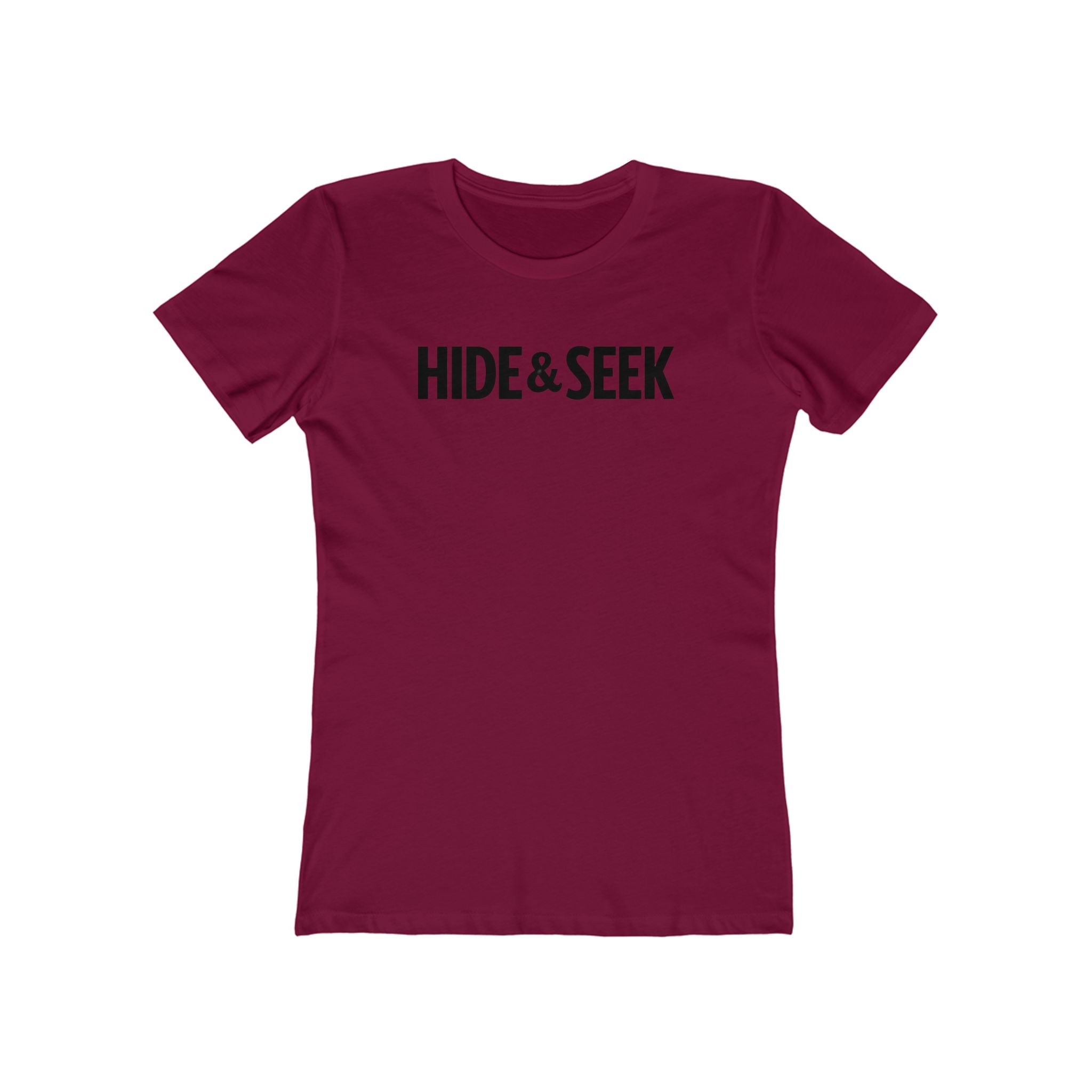 HS: Hide & Seek Original Graphic Tee — Women’s Boyfriend Fit Streetwear Shirt