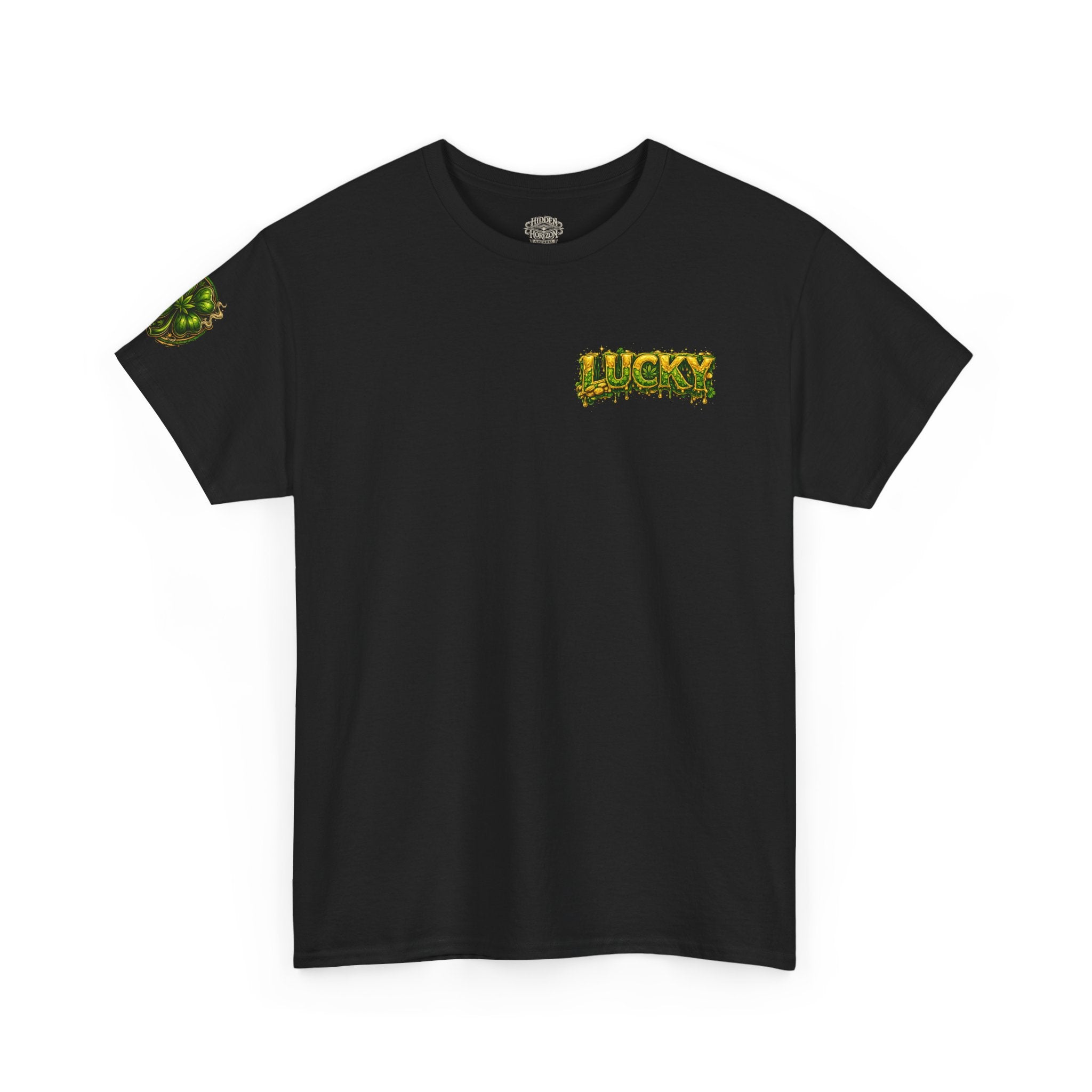 A420: Lucky Leprechaun Wanted Poster T‑Shirt