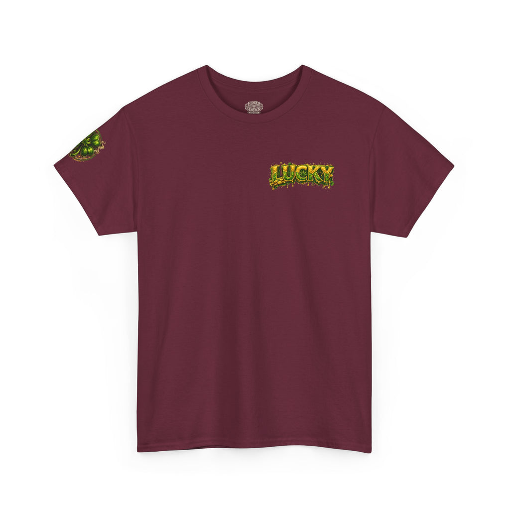 A420: Lucky Leprechaun Wanted Poster T‑Shirt