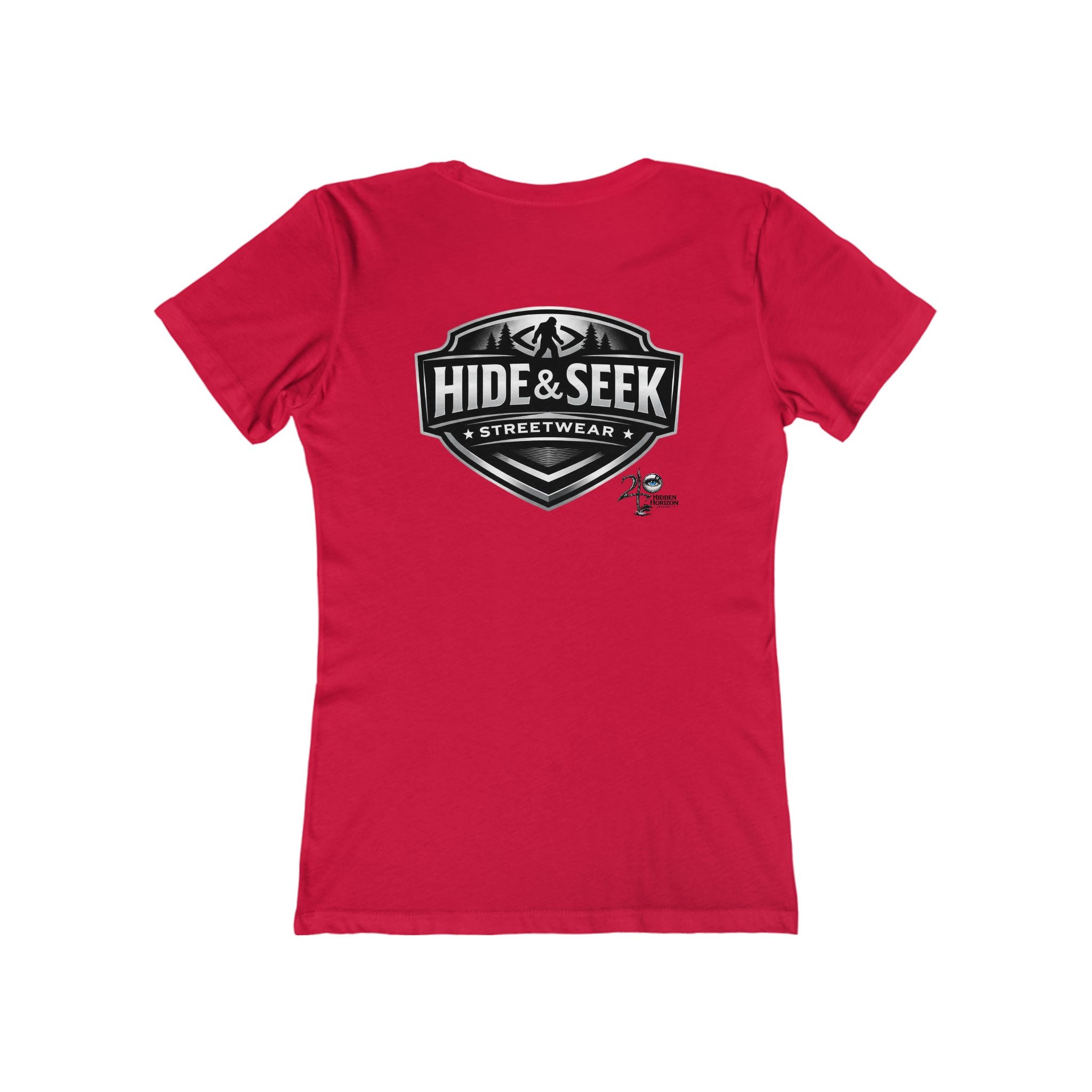 HS: Hide & Seek Original Graphic Tee — Women’s Boyfriend Fit Streetwear Shirt