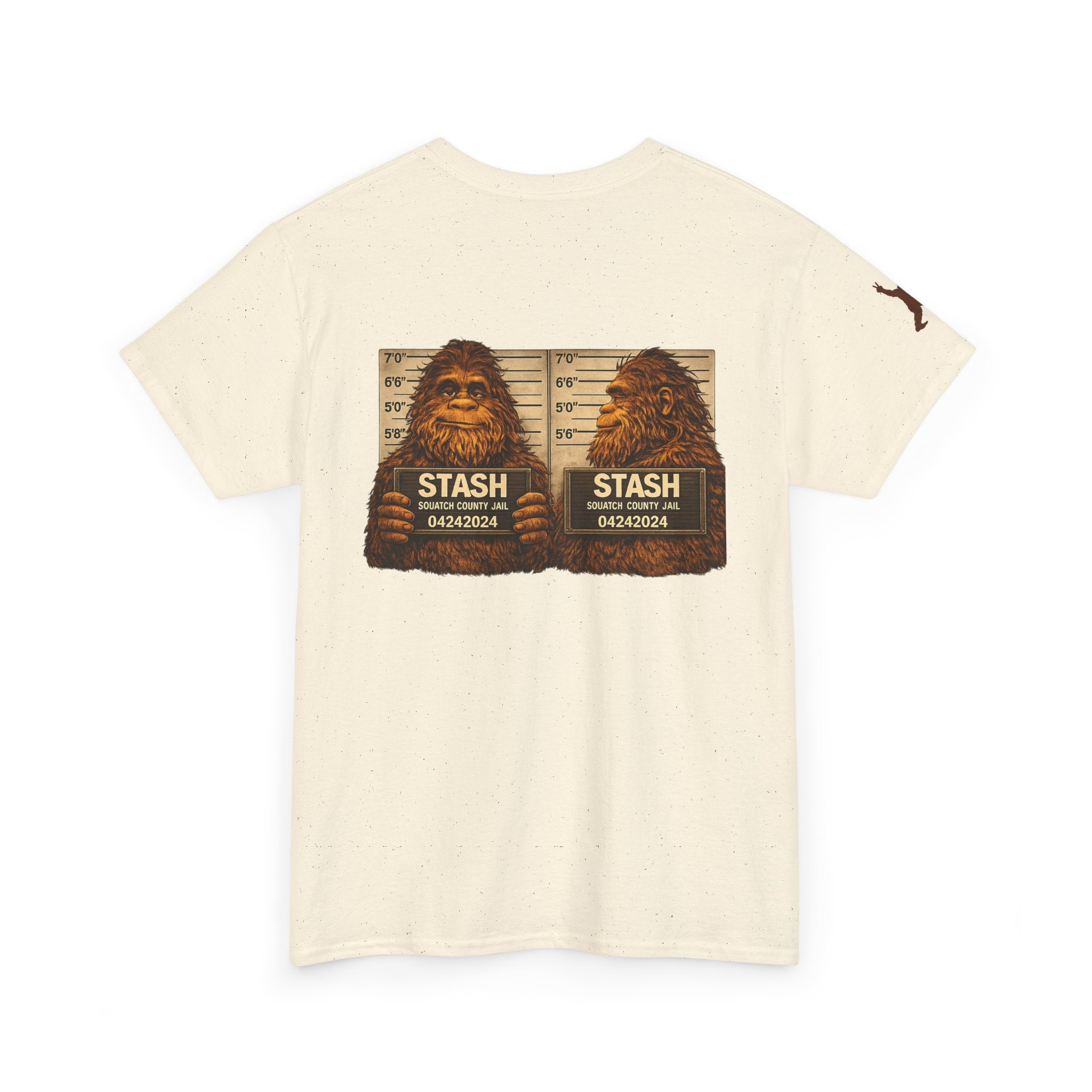 A420: Stash T-Shirt — "STASH" Bigfoot Mugshot Graphic Tee