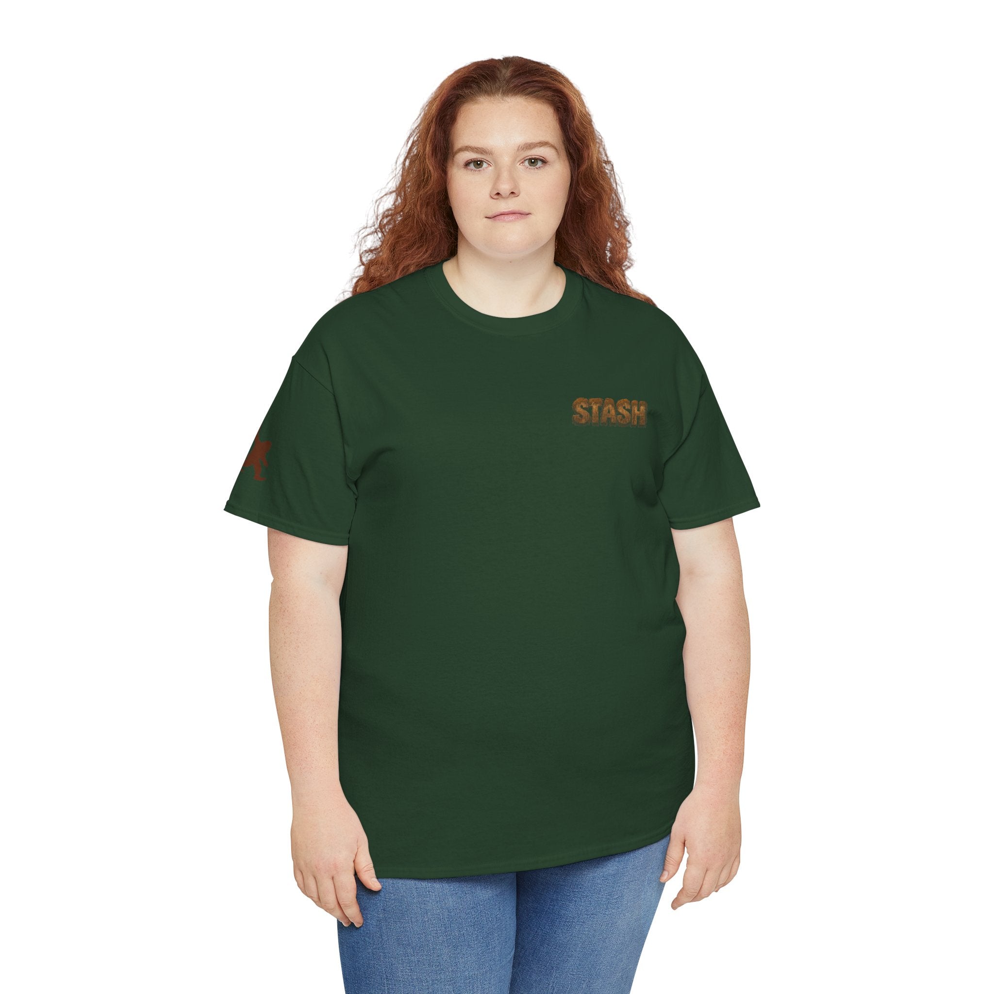 A420: Stash T-Shirt — "STASH" Bigfoot Mugshot Graphic Tee