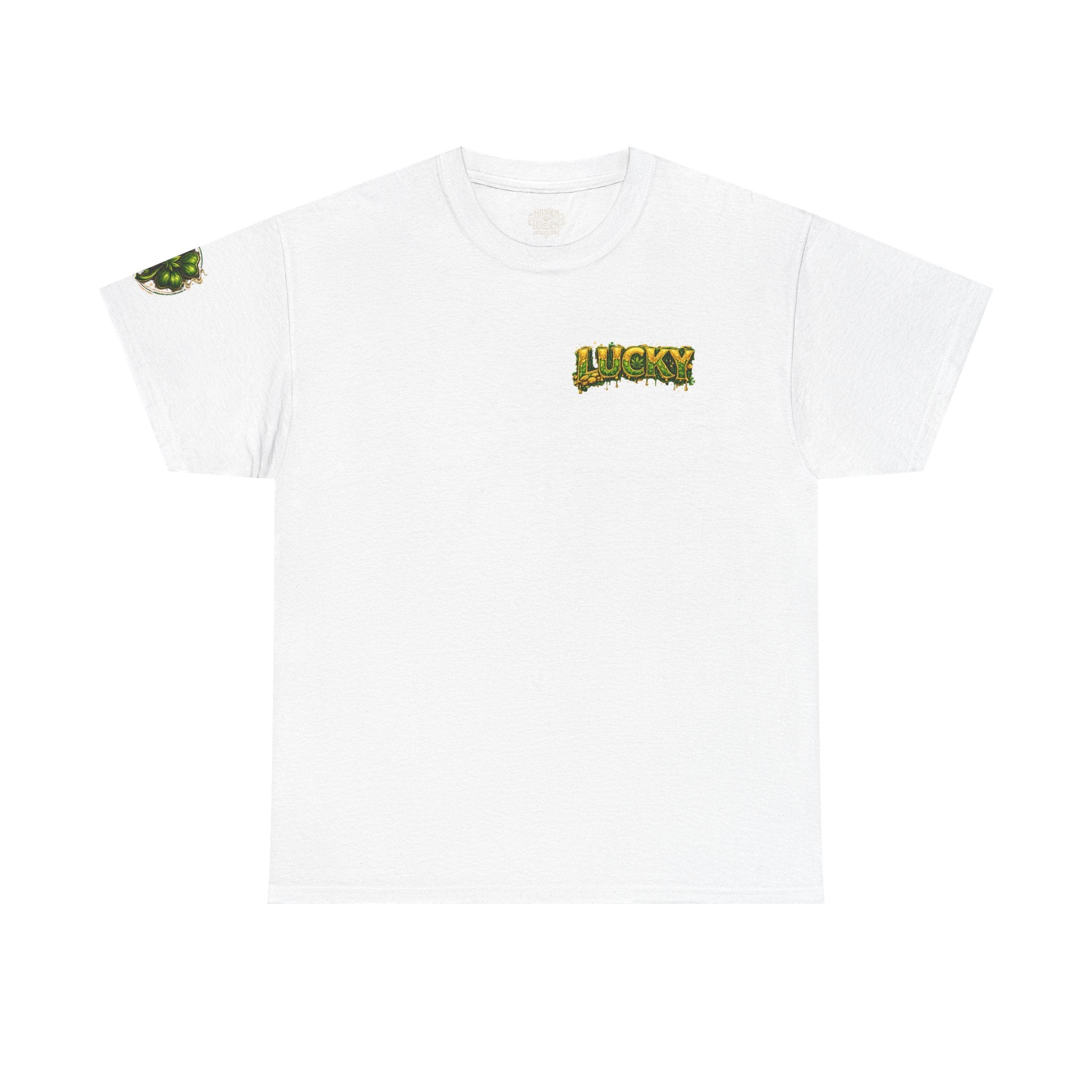 A420: Lucky Leprechaun Wanted Poster T‑Shirt