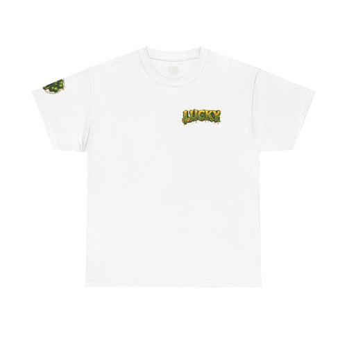 A420: Lucky Leprechaun Wanted Poster T‑Shirt