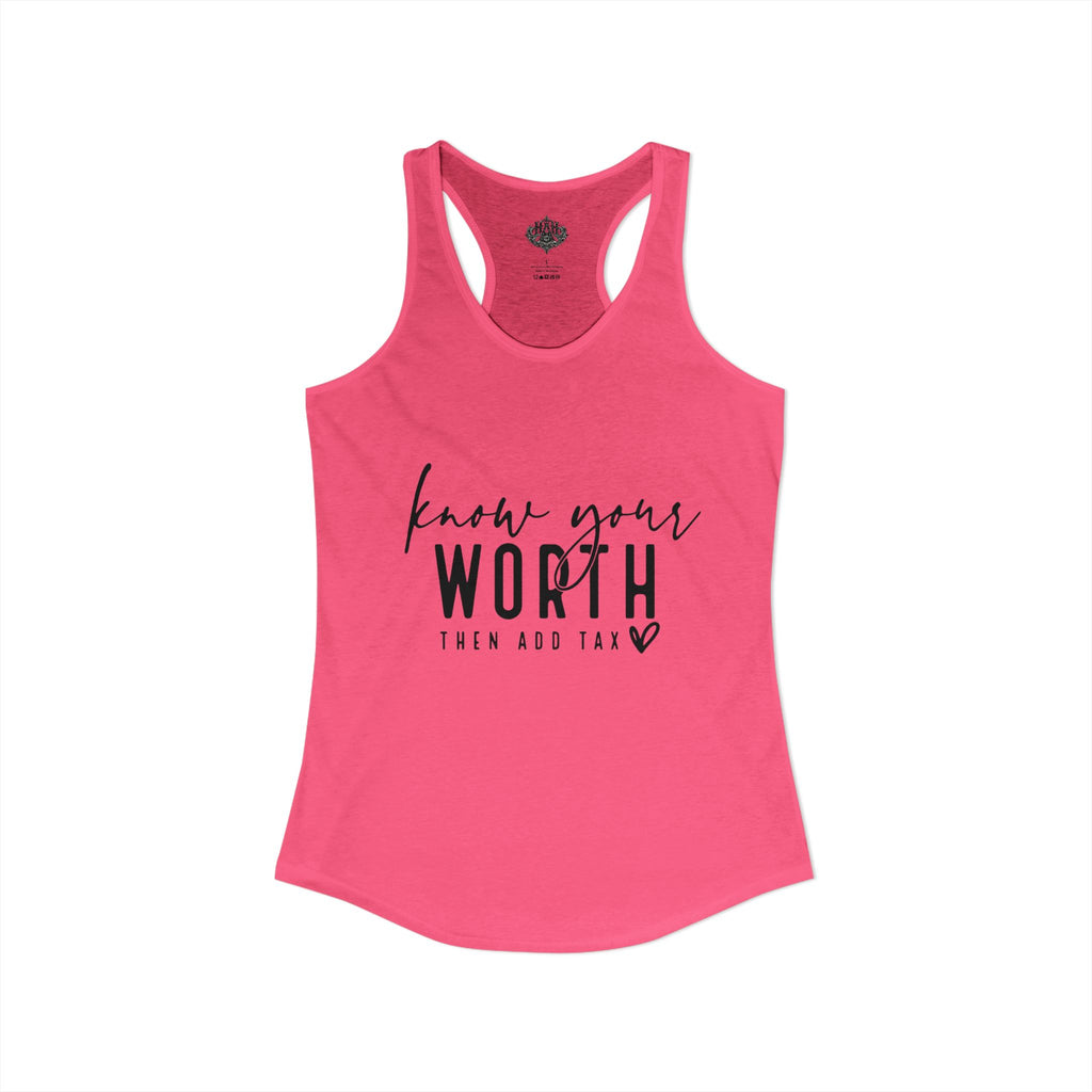 UT: Know Your Worth Razorback TankTop
